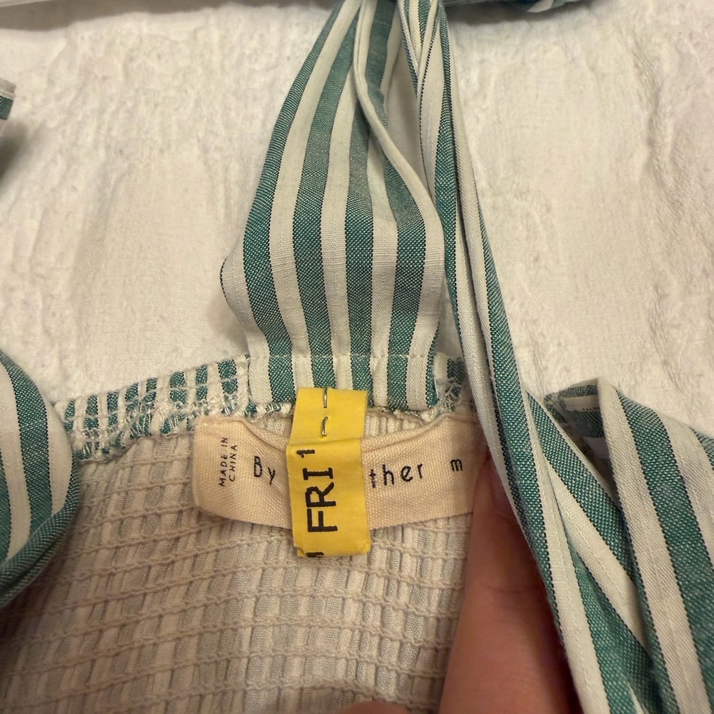 By Together Green and White Striped Maxi Dress - Picture 2 of 3